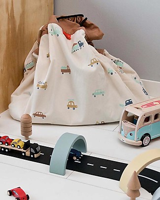 Play&Go Sacco Portagiochi e Tappeto 2 in 1 Original cotone - Macchine Tappeti Porta Gioco