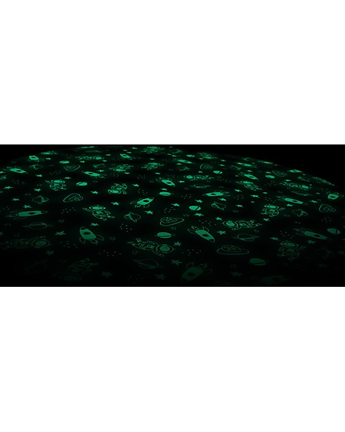 Play&Go Sacco Portagiochi e Tappeto 2 in 1 Original cotone - Spazio - Si Illumina al Buio! Tappeti Porta Gioco