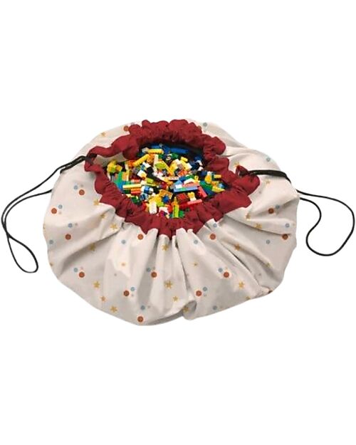 Play&Go Sacco Portagiochi e Tappeto Gioco 2 in 1 - Circo Tappeti Porta Gioco