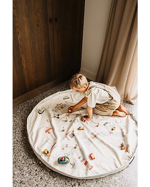 Play&Go Sacco Portagiochi e Tappeto Gioco 2 in 1 - Città Tappeti Porta Gioco