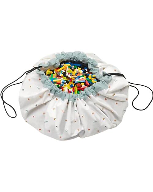 Play&Go Sacco Portagiochi e Tappeto Gioco 2 in 1 - Città Tappeti Porta Gioco