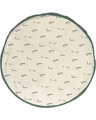 Play&Go Sacco Portagiochi e Tappeto Gioco 2 in 1 - Coccodrillo Tappeti Porta Gioco