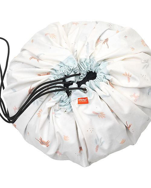 Play&Go Sacco Portagiochi e Tappeto Gioco 2 in 1 Duble Cotone - Giungla Tappeti Porta Gioco