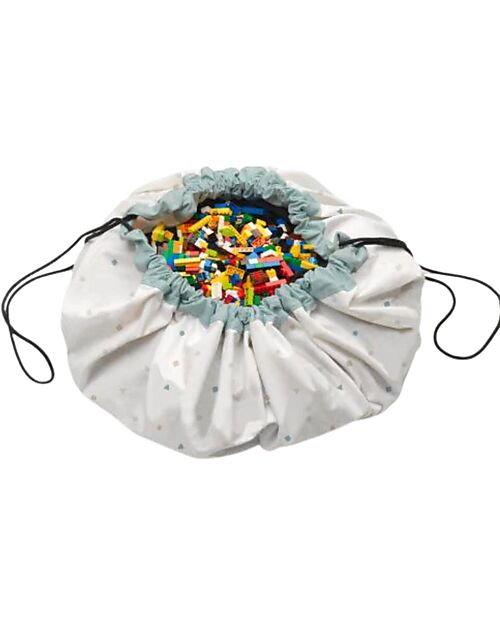 Play&Go Sacco Portagiochi e Tappeto Gioco 2 in 1 - Mappamondo Tappeti Porta Gioco