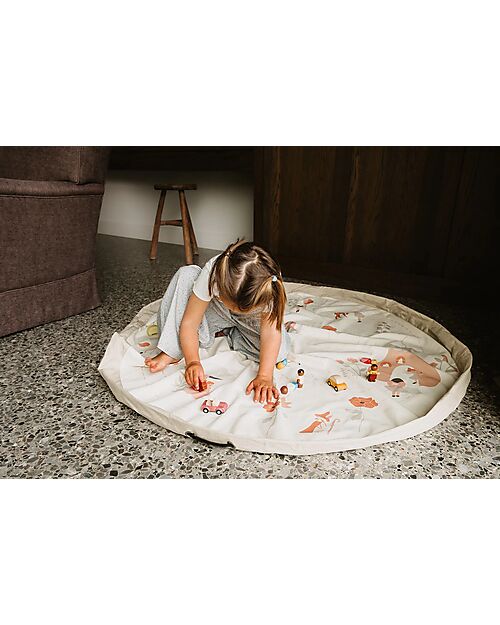 Play&Go Sacco Portagiochi e Tappeto Gioco 2 in 1 - Mondo Fatato Tappeti Porta Gioco