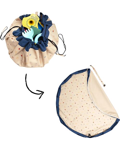 Play&Go Sacco Portagiochi e Tappeto Gioco da Esterno 2 in 1 - Magical Days Tappeti Porta Gioco