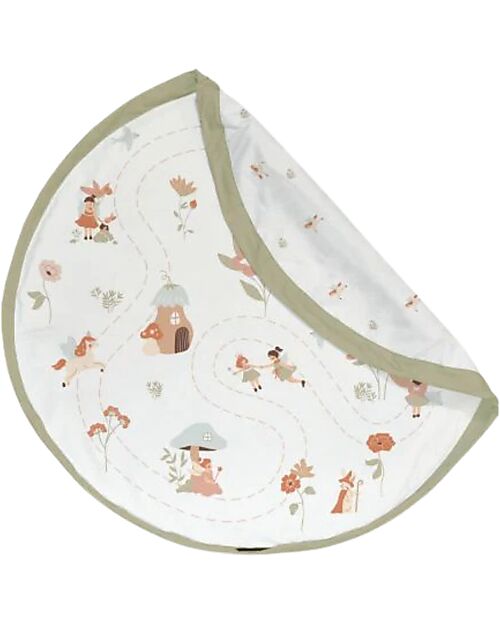 Play&Go Sacco Portagiochi e Tappeto Gioco da Esterno 2 in 1 - Mondo Fatato Tappeti Porta Gioco