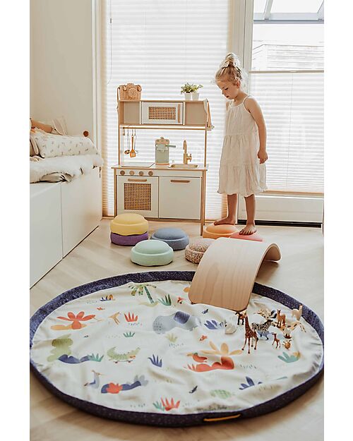 Play&Go Sacco Portagiochi e Tappeto Gioco da Esterno 2 in 1 - Moulin roty Toupities Tappeti Porta Gioco