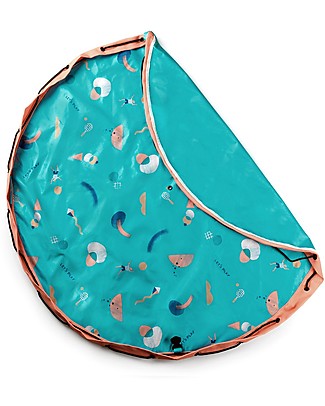 Play&Go Sacco Portagiochi e Tappeto Gioco da Esterno 2 in 1 - Play Beach Tappeti Gioco