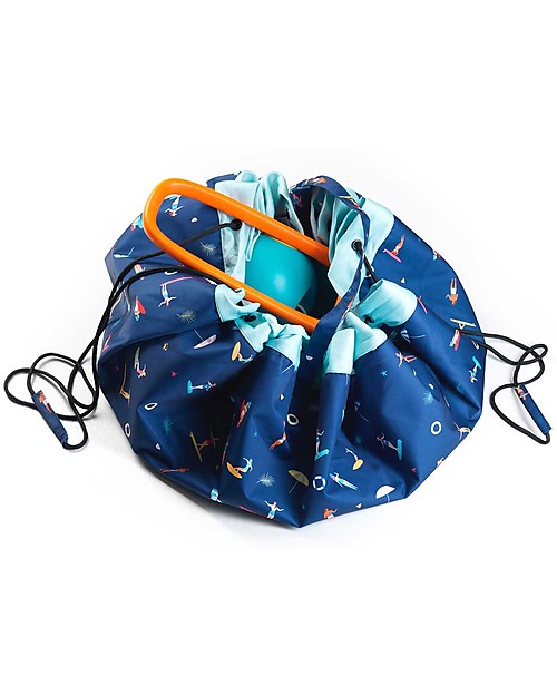 Play&Go Sacco Portagiochi e Tappeto Gioco da Esterno 2 in 1 - Surf Tappeti Porta Gioco