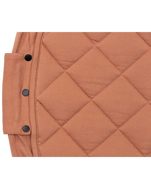 Play&Go Sacco Portagiochi e Tappeto Gioco Imbottito 2 in 1 Soft Cotone Biologico - Marrone Aranciato Tappeti Porta Gioco