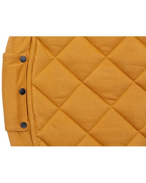 Play&Go Sacco Portagiochi e Tappeto Gioco Imbottito 2 in 1 Soft Cotone Biologico - Mostarda Tappeti Gioco Imbottiti