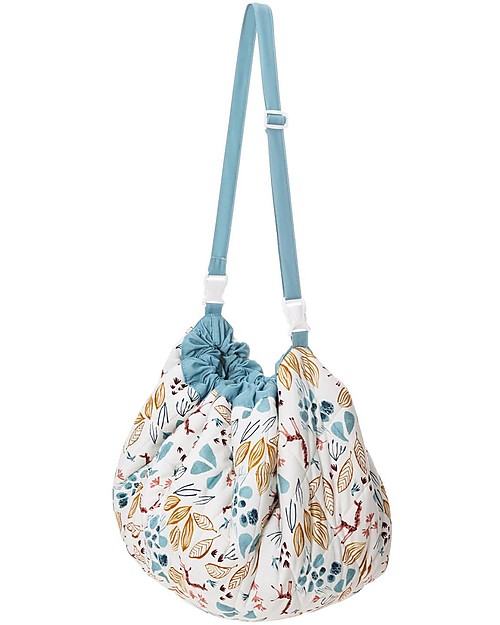 Play&Go Sacco Portagiochi e Tappeto Gioco Imbottito 2 in 1 Soft Cotone - Moulin Roty Baobab Tappeti Porta Gioco
