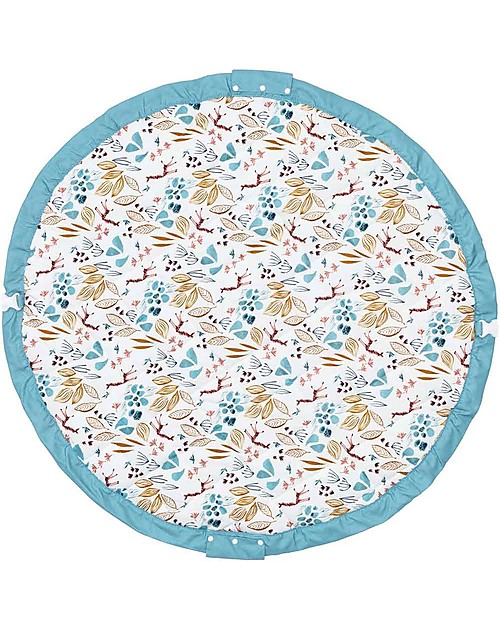 Play&Go Sacco Portagiochi e Tappeto Gioco Imbottito 2 in 1 Soft Cotone - Moulin Roty Baobab Tappeti Porta Gioco