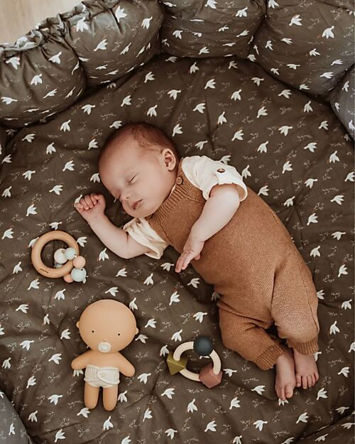 Play&Go Tappetino da Gioco 3 in 1 - Bloom Bird - 100% Cotone Biologico Tappeti Gioco Imbottiti