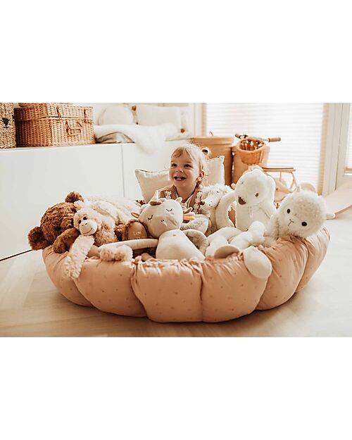 Play&Go Tappetino da Gioco 3 in 1- Bloom Fleuri - 100% Cotone Biologico Tappeti Gioco