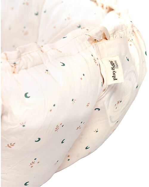 Play&Go Tappetino da Gioco 3 in 1 - Bloom Moon - 100% Cotone Biologico Tappeti Gioco Imbottiti