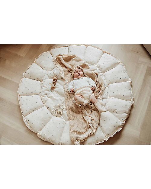 Play&Go Tappetino da Gioco 3 in 1 - Bloom Moon - 100% Cotone Biologico Tappeti Gioco Imbottiti