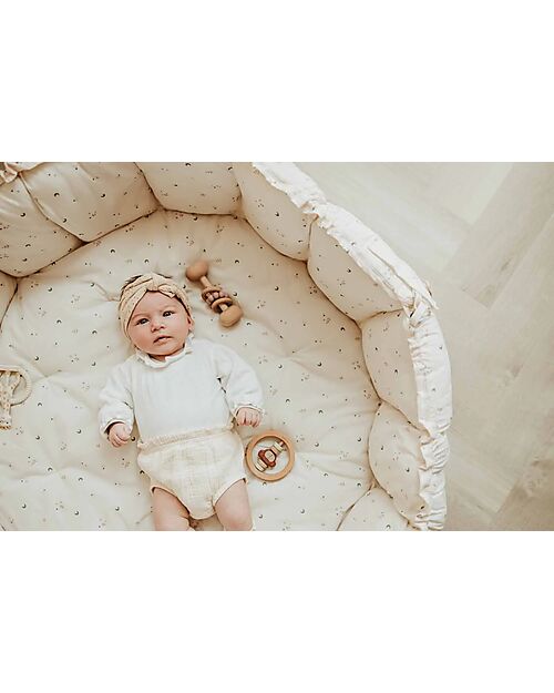 Play&Go Tappetino da Gioco 3 in 1 - Bloom Moon - 100% Cotone Biologico Tappeti Gioco