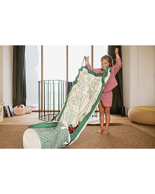 Play&Go Tappeto Gioco + Cesta Porta Giochi 2-in-1 - Strada - 3+ anni Tappeti Porta Gioco