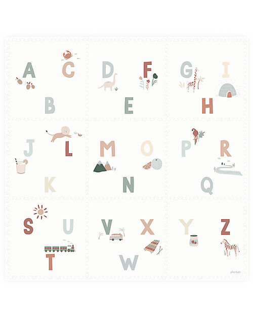 Play&Go Tappeto Puzzle - Alfabeto - 180x180 cm - 100% EVA Foam Tappeti Puzzle