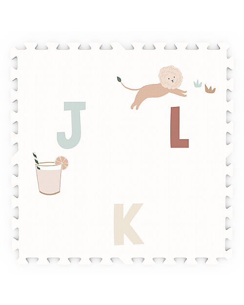 Play&Go Tappeto Puzzle - Alfabeto - 180x180 cm - 100% EVA Foam Tappeti Puzzle