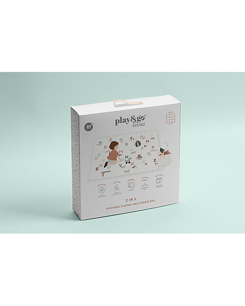 Play&Go Tappeto Puzzle - Alfabeto - 180x180 cm - 100% EVA Foam Tappeti Puzzle