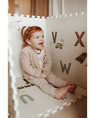 Play&Go Tappeto Puzzle - Alfabeto - 180x180 cm - 100% EVA Foam Tappeti Puzzle