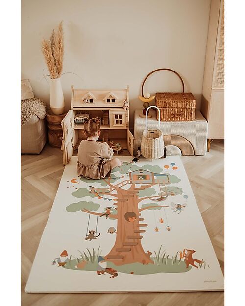 Play&Go Tappeto Puzzle - Casa sull'Albero - 120x180 cm - 100% EVA Foam Tappeti Puzzle