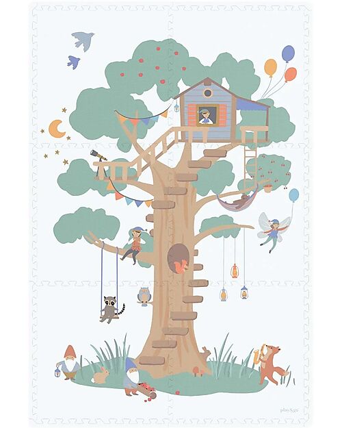 Play&Go Tappeto Puzzle - Casa sull'Albero - 120x180 cm - 100% EVA Foam Tappeti Puzzle