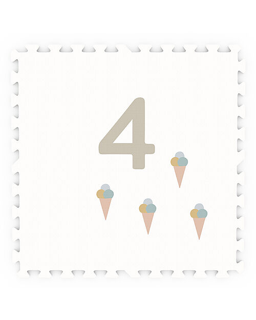 Play&Go Tappeto Puzzle - Numeri - 180x180 cm - 100% EVA Foam Tappeti Puzzle