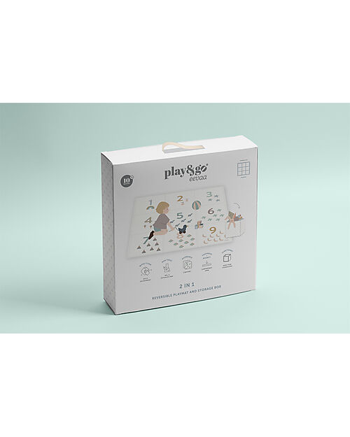 Play&Go Tappeto Puzzle - Numeri - 180x180 cm - 100% EVA Foam Tappeti Puzzle