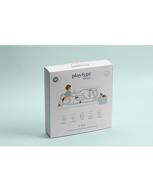 Play&Go Tappeto Puzzle - Road - 120x180 cm - 100% EVA Foam Tappeti Puzzle