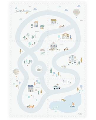 Play&Go Tappeto Puzzle - Village - 120x180 cm - 100% EVA Foam Tappeti Puzzle