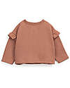 Play Up Cardigan con Volant sulle Maniche - Rosa - Fibre Riciclate Cardigan