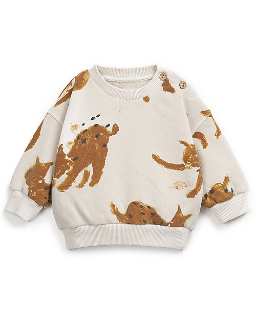 Play Up Felpa Maniche Lunghe - Linci - Bianco Felpe