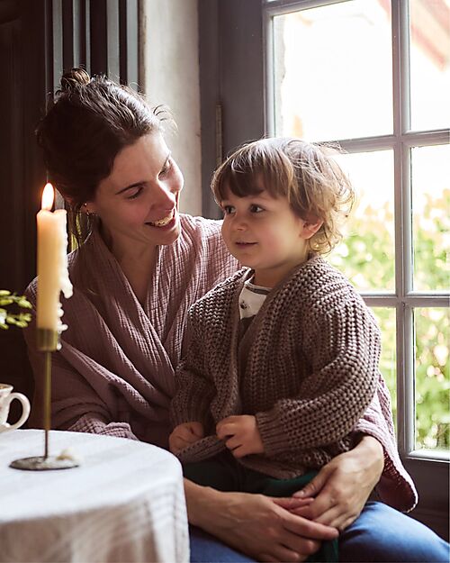 Play Up Golf Lavorato a Maglia con Bottoni in Cocco - Pine - Lana e Cotone Cardigan