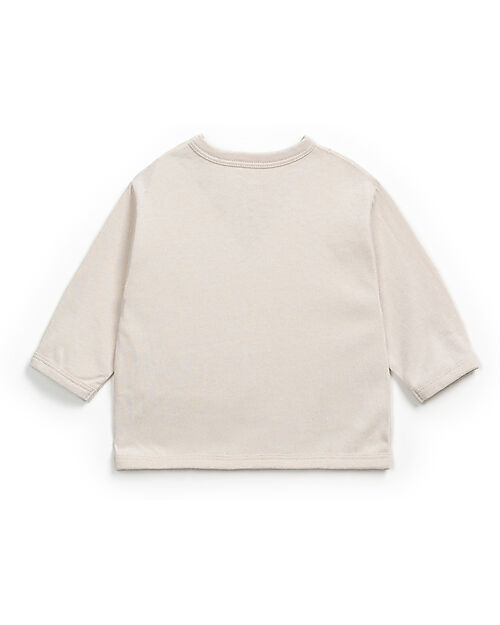 Play Up Maglia Manche Lunghe - Bianco - Lince - Misto fibre naturali e fibre riciclate Maglie Manica Lunga