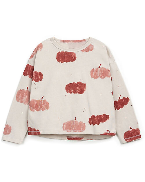 Play Up Maglia Maniche Lunghe in Jersey - Bianco - Cotone Maglie Manica Lunga