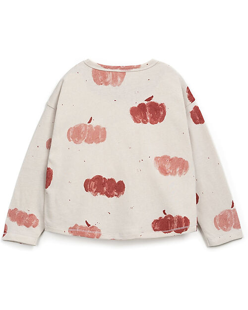 Play Up Maglia Maniche Lunghe in Jersey - Bianco - Cotone Maglie Manica Lunga