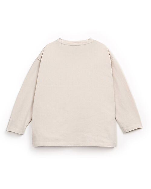 Play Up Maglia Maniche Lunghe - Shadow - Crema - Cotone Bio Maglie Manica Lunga