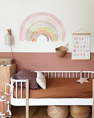 Pop By Gaea Adesivo da Parete in Vinile XL - Arcobaleno Rosa - 80x50 cm Adesivi Da Parete