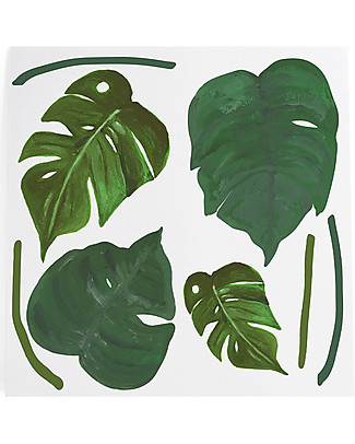 Pop By Gaea Adesivo da Parete in Vinile XL - Monstera Adesivi da Parete