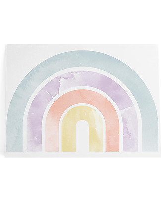 Pop By Gaea Adesivo da Parete in Vinile XXL - Arcobaleno Boheme Pastello - 150x100 cm Adesivi da Parete