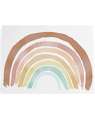 Pop By Gaea Adesivo da Parete in Vinile XXL - Arcobaleno Terra - 150x100 cm Adesivi da Parete
