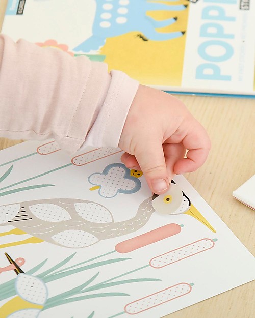 Poppik I miei Primi Adesivi - Animali del Fiume - dai 2 anni Adesivi e Timbri