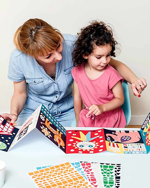 Poppik Mosaici Adesivi Giganti - Circo - dai 3 ai 6 anni Adesivi e Timbri