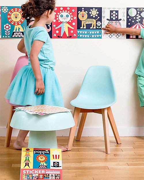 Poppik Mosaici Adesivi Giganti - Circo - dai 3 ai 6 anni Adesivi e Timbri