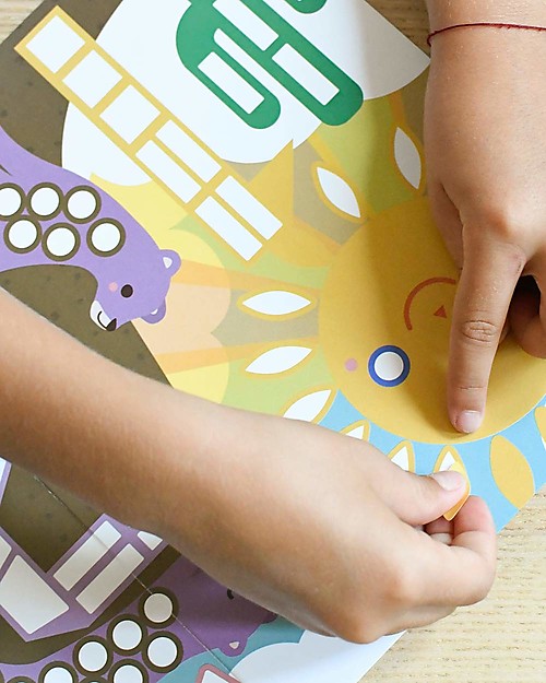 Poppik Poster Adesivo Gigante - Numeri - dai 3 ai 6 anni Adesivi e Timbri