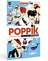 Poppik Poster Scientifico - Animali del Mondo - dai 5 anni Decorazioni da Parete